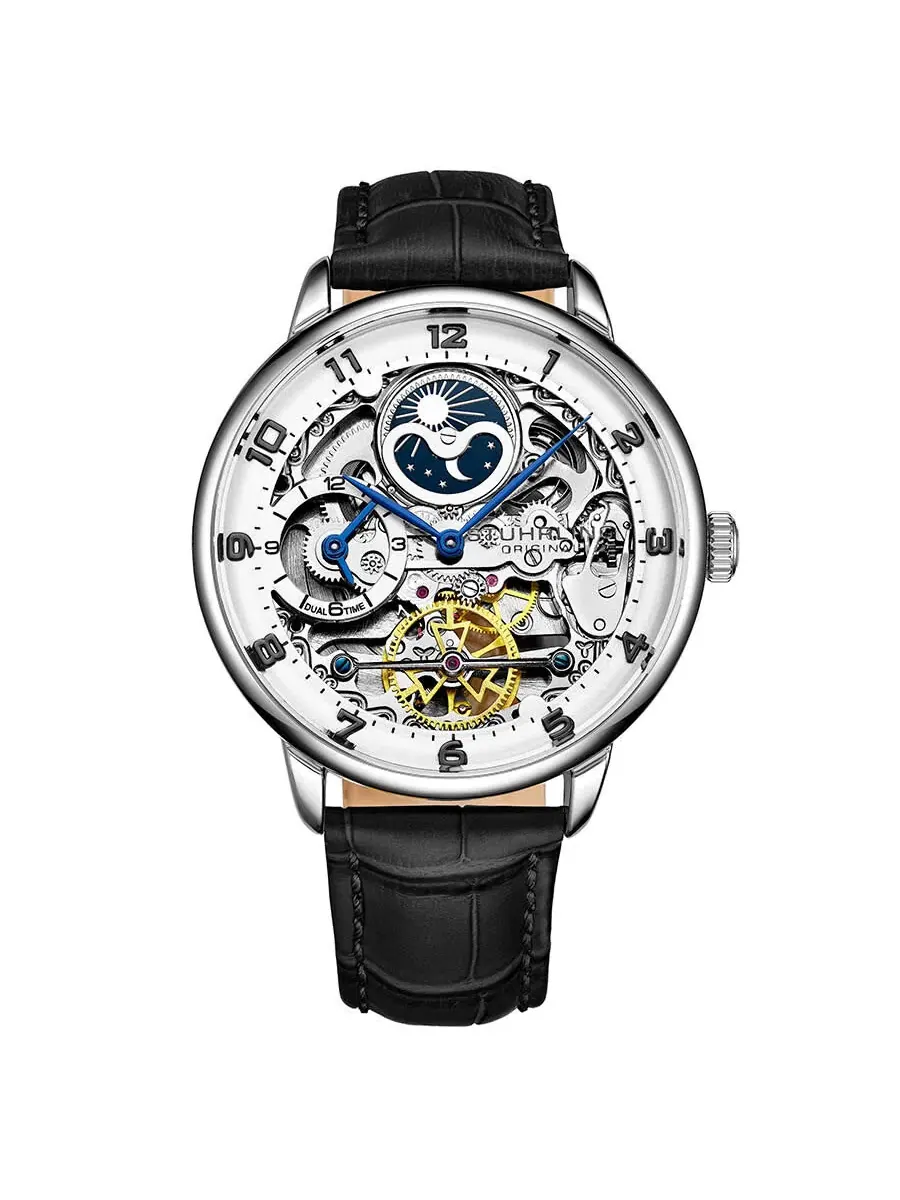 Мужские часы Stuhrling Original Legacy Automatic с серебристым циферблатом M13600