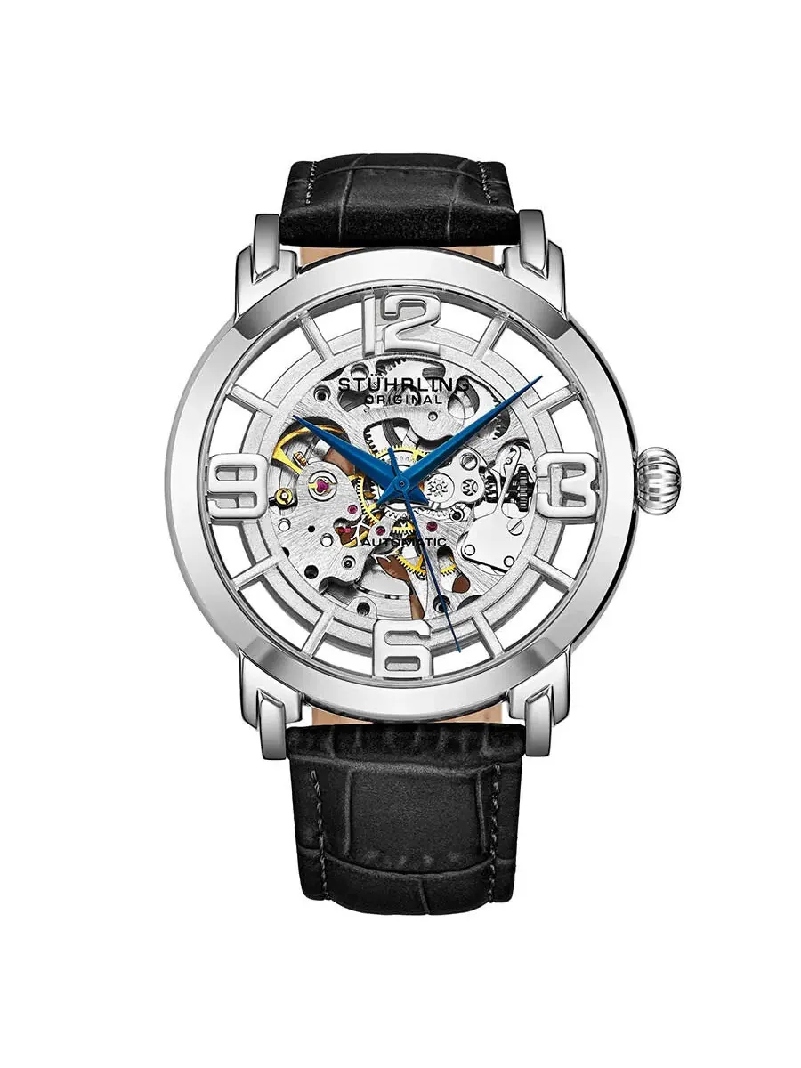 Мужские часы Stuhrling Original Legacy Automatic с серебристым циферблатом M13634