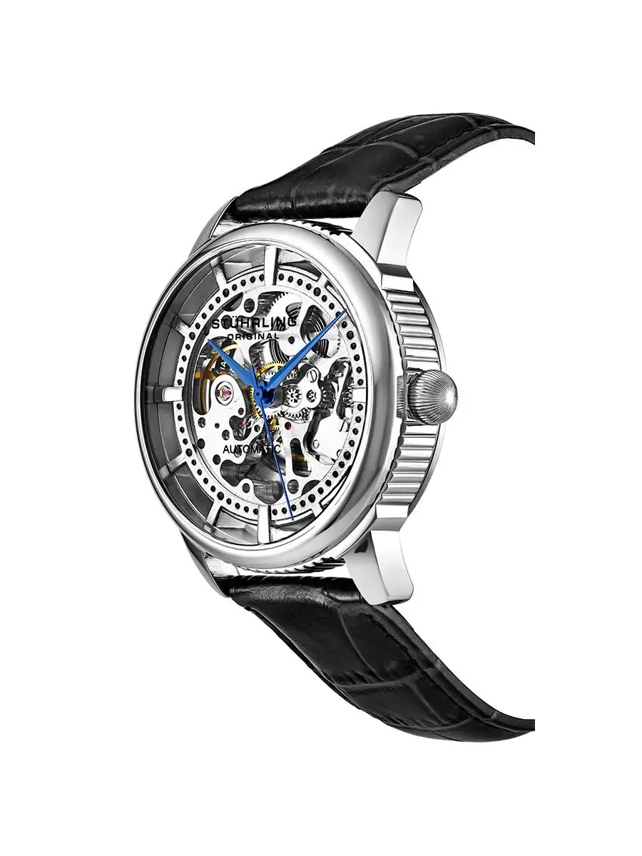 Мужские часы Stuhrling Original Legacy Automatic с серебристым циферблатом M13640 — изображение 3 из 3, оттенок серебряный
