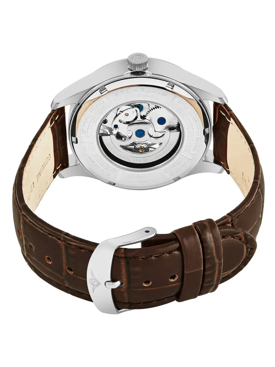 Мужские часы Stuhrling Original Legacy Automatic с серебристым циферблатом M17040 — изображение 2 из 4, оттенок серебряный