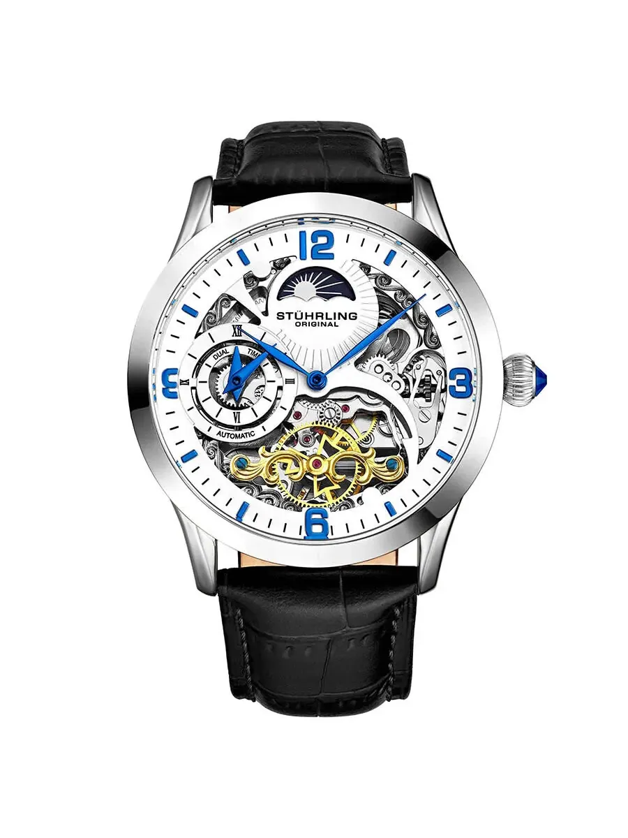 Мужские часы Stuhrling Original Legacy Automatic с белым циферблатом M13602