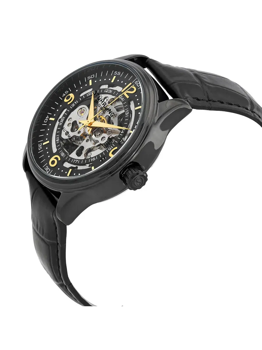 Мужские часы Stuhrling Original Legacy с черным циферблатом M15745 — изображение 2 из 3, оттенок черный