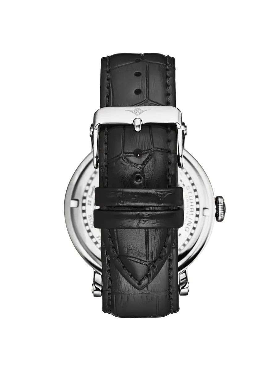 Мужские часы Stuhrling Original Legacy Chronograph Automatic с черным циферблатом M18230 — изображение 2 из 2