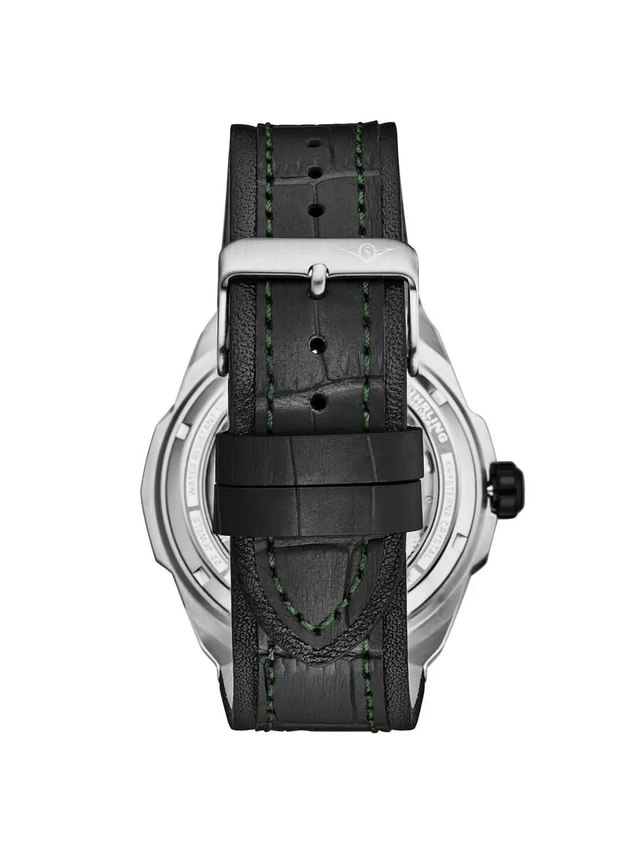 Мужские часы Stuhrling Original Legacy Chronograph Automatic с зеленым циферблатом M18220 — изображение 2 из 2