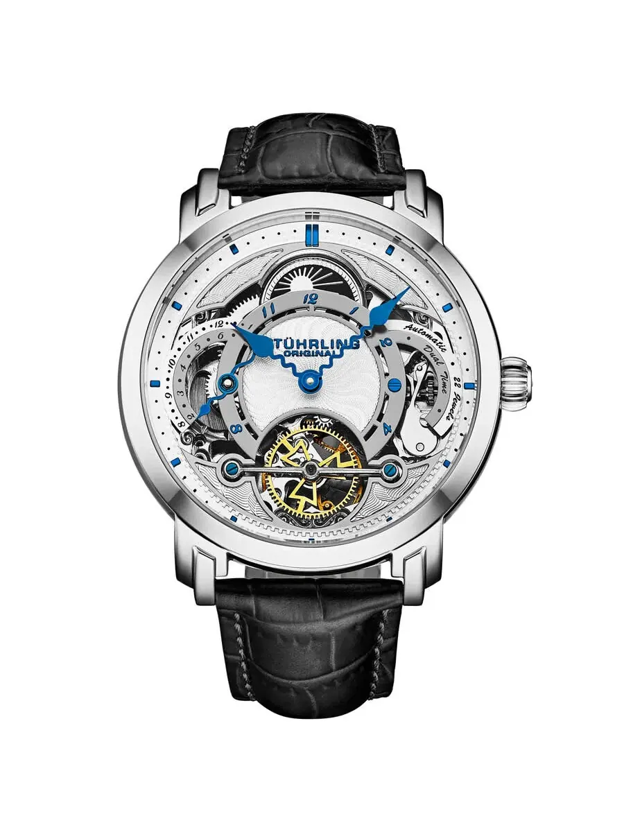 Мужские часы Stuhrling Original Legacy Chronograph Automatic с серебристым циферблатом M18232