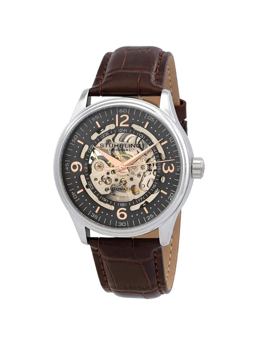 Мужские часы Stuhrling Original Legacy с серым циферблатом M15743