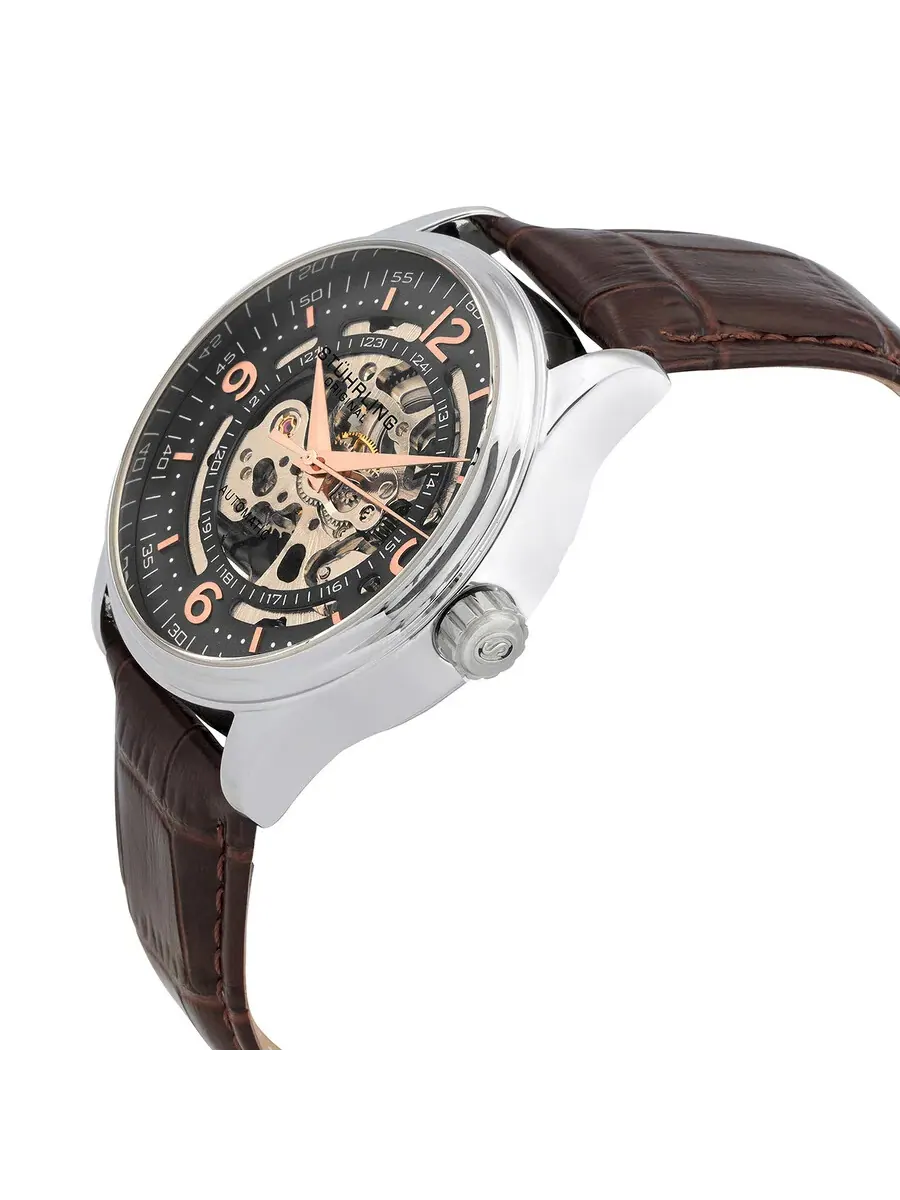 Мужские часы Stuhrling Original Legacy с серым циферблатом M15743 — изображение 2 из 3, оттенок серебряный