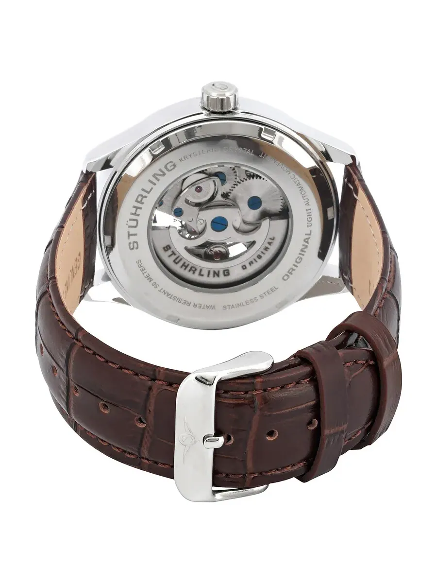 Мужские часы Stuhrling Original Legacy с серым циферблатом M15743 — изображение 3 из 3, оттенок серебряный
