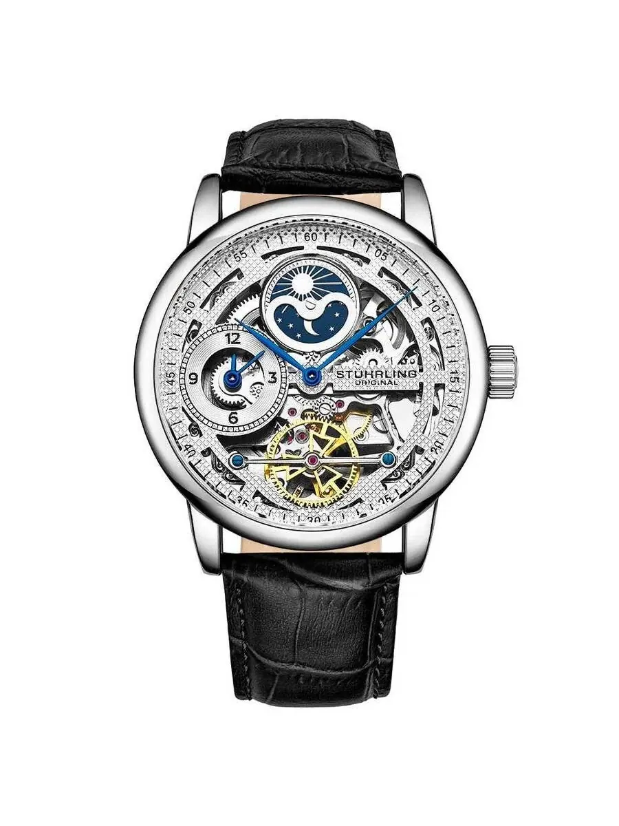 Мужские часы Stuhrling Original Legacy с серебристым циферблатом M15658