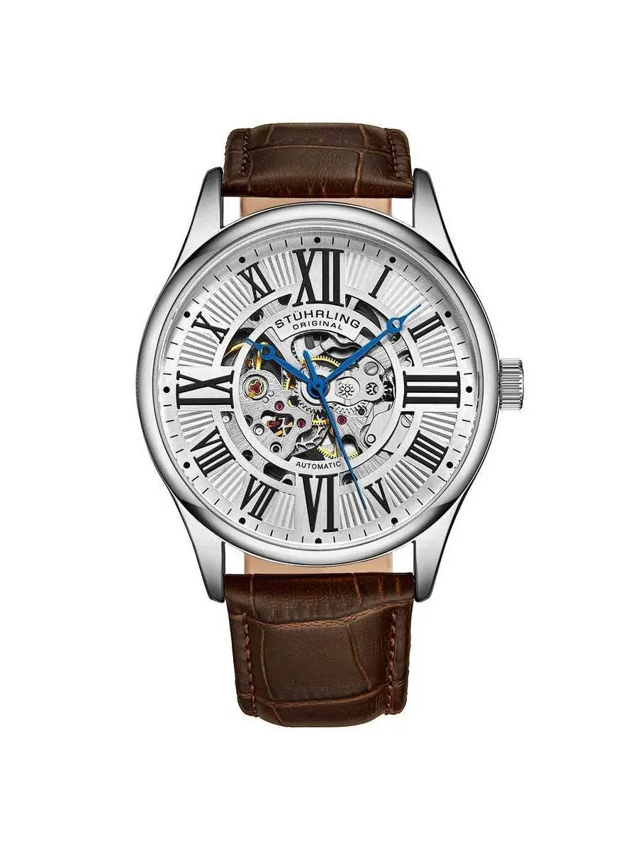 Мужские часы Stuhrling Original Legacy с серебристым циферблатом M15950