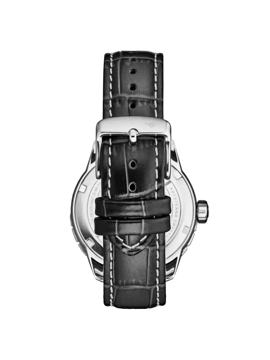 Мужские часы Stuhrling Original Monaco Quartz с черным циферблатом M18226 — изображение 2 из 2, оттенок серебряный