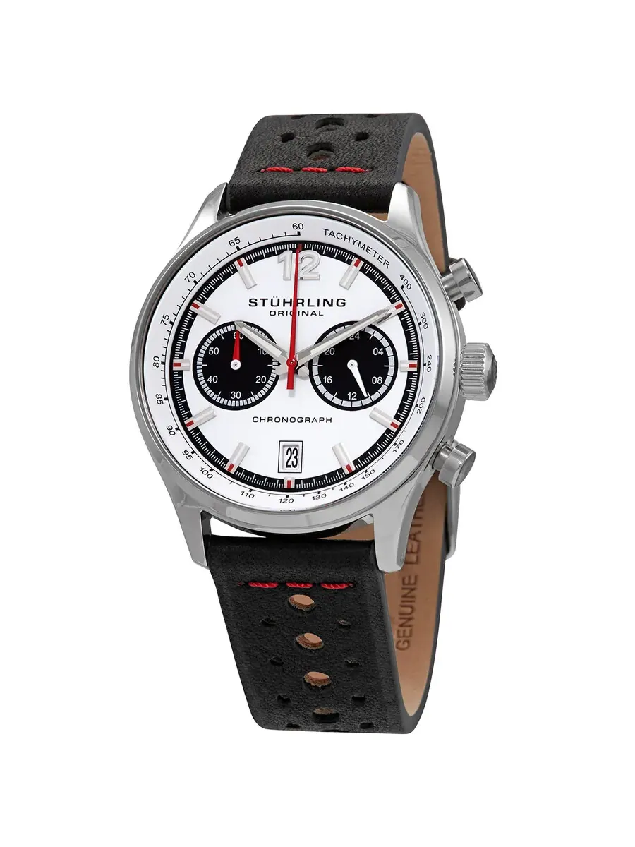 Мужские часы Stuhrling Original Monaco с белым циферблатом M15559