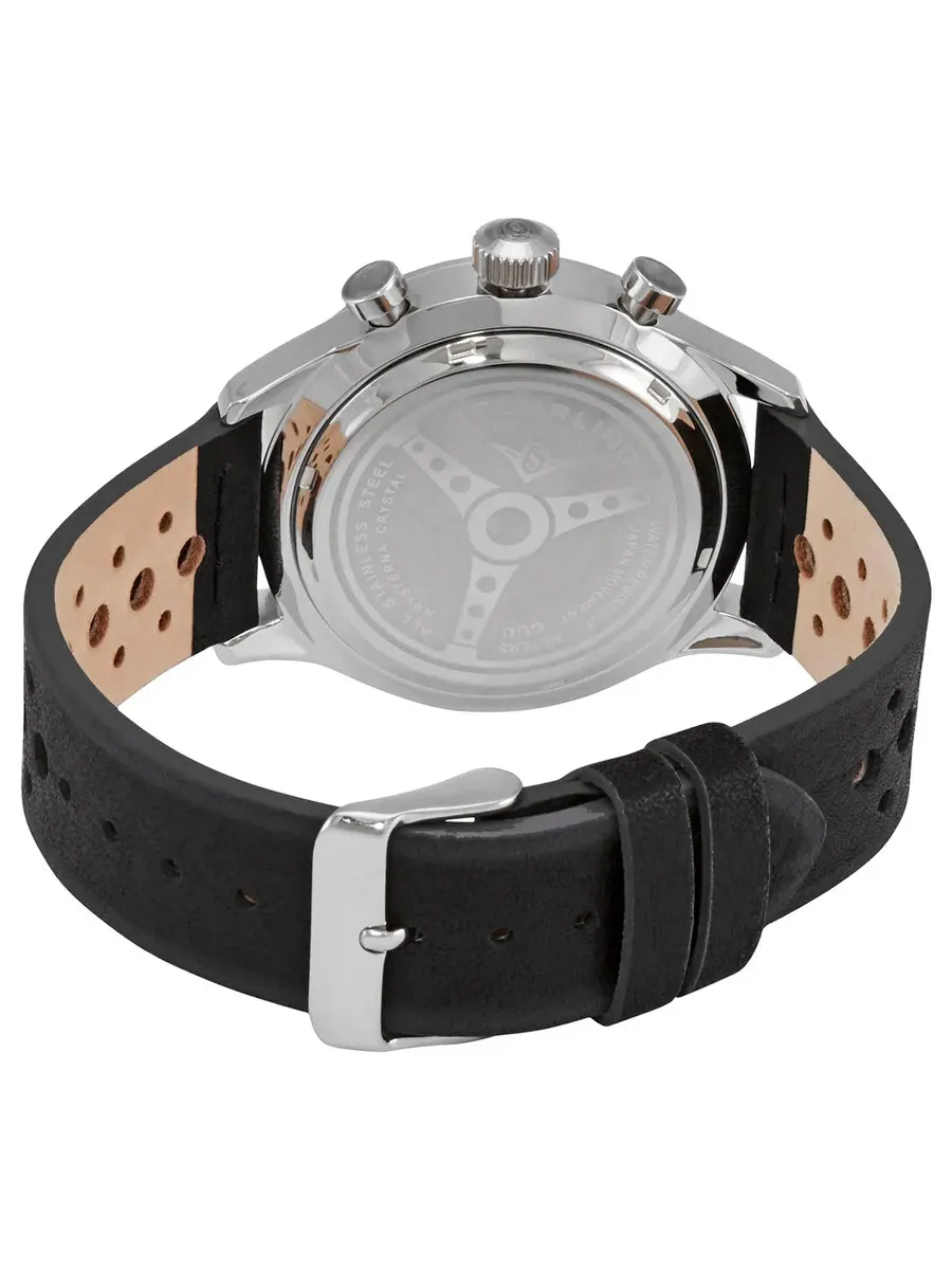 Мужские часы Stuhrling Original Monaco с белым циферблатом M15559 — изображение 3 из 3, оттенок серебряный