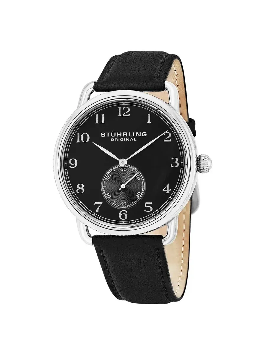 Мужские часы Stuhrling Original Symphony с черным циферблатом M15244