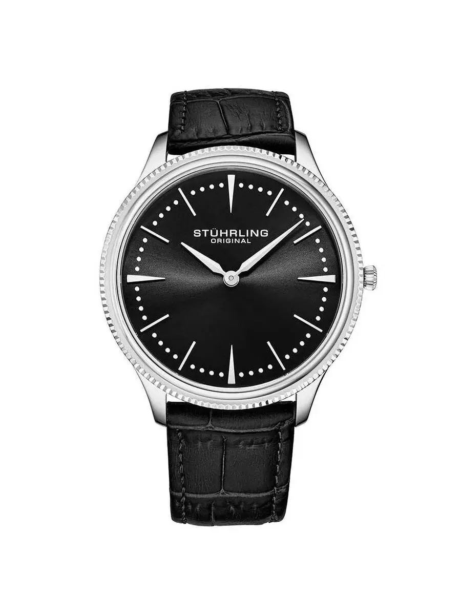 Мужские часы Stuhrling Original Symphony с черным циферблатом M15879