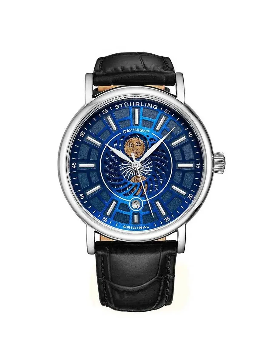 Мужские часы Stuhrling Original Symphony с синим циферблатом M15532