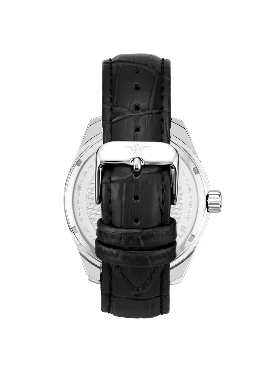 Мужские кварцевые часы Stuhrling Original Symphony с черным циферблатом, модель M16741 — изображение 2 из 4
