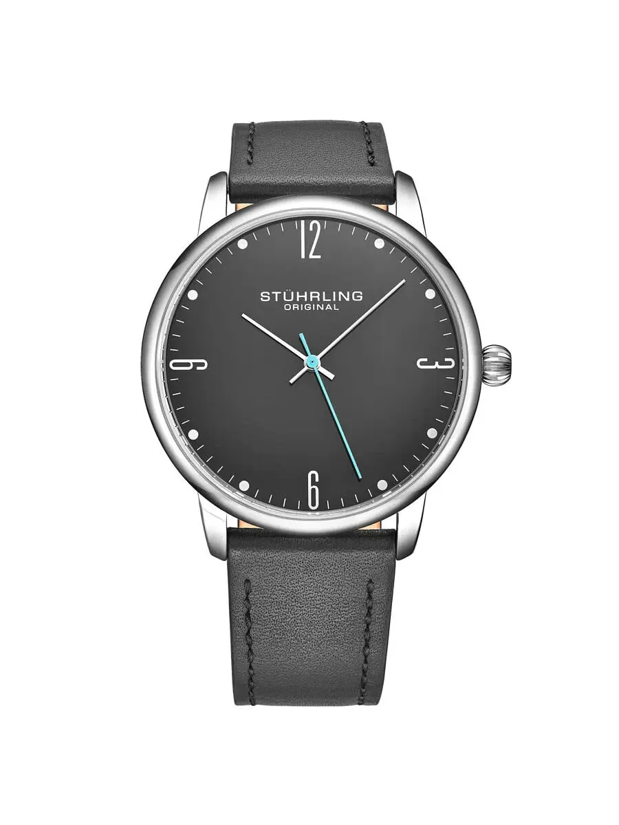 Мужские часы Stuhrling Original Symphony Quartz с серым циферблатом M16845