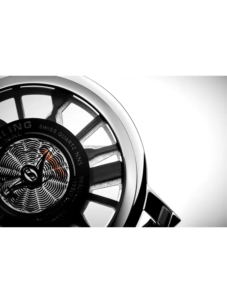 Мужские часы Stuhrling Original Symphony Quartz с серебристым циферблатом M17962 — изображение 4 из 7, оттенок серебряный