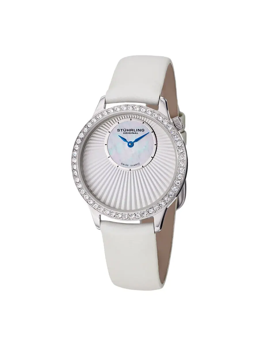 Женские кварцевые часы Stuhrling Original Vogue с белым циферблатом, модель M15253