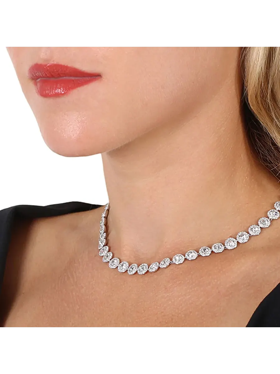Ожерелье Swarovski Angelic All-Around 5117703 — изображение 2 из 3, оттенок серебряный