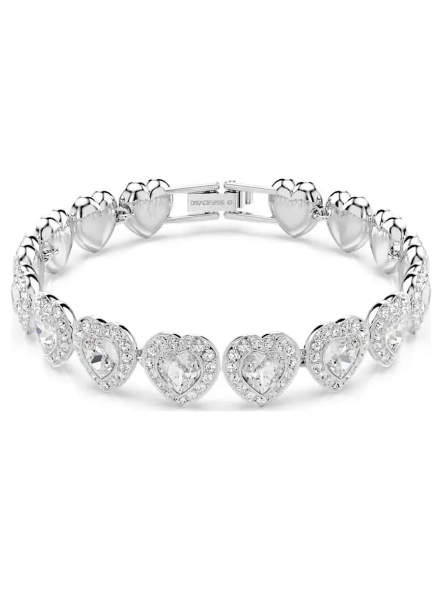 Браслет-теннис Swarovski Ariana Grande x Swarovski с миксом огранок — белый