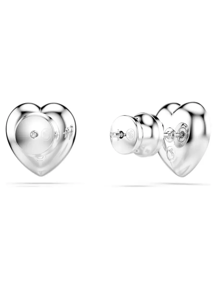 Серьги-гвоздики Swarovski Ariana Grande x Swarovski в форме сердца — изображение 3 из 3, оттенок белый