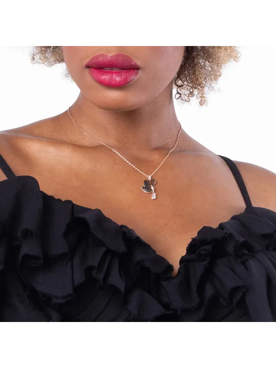 Подвеска-ожерелье Swarovski Black Swan — изображение 2 из 4, оттенок черный
