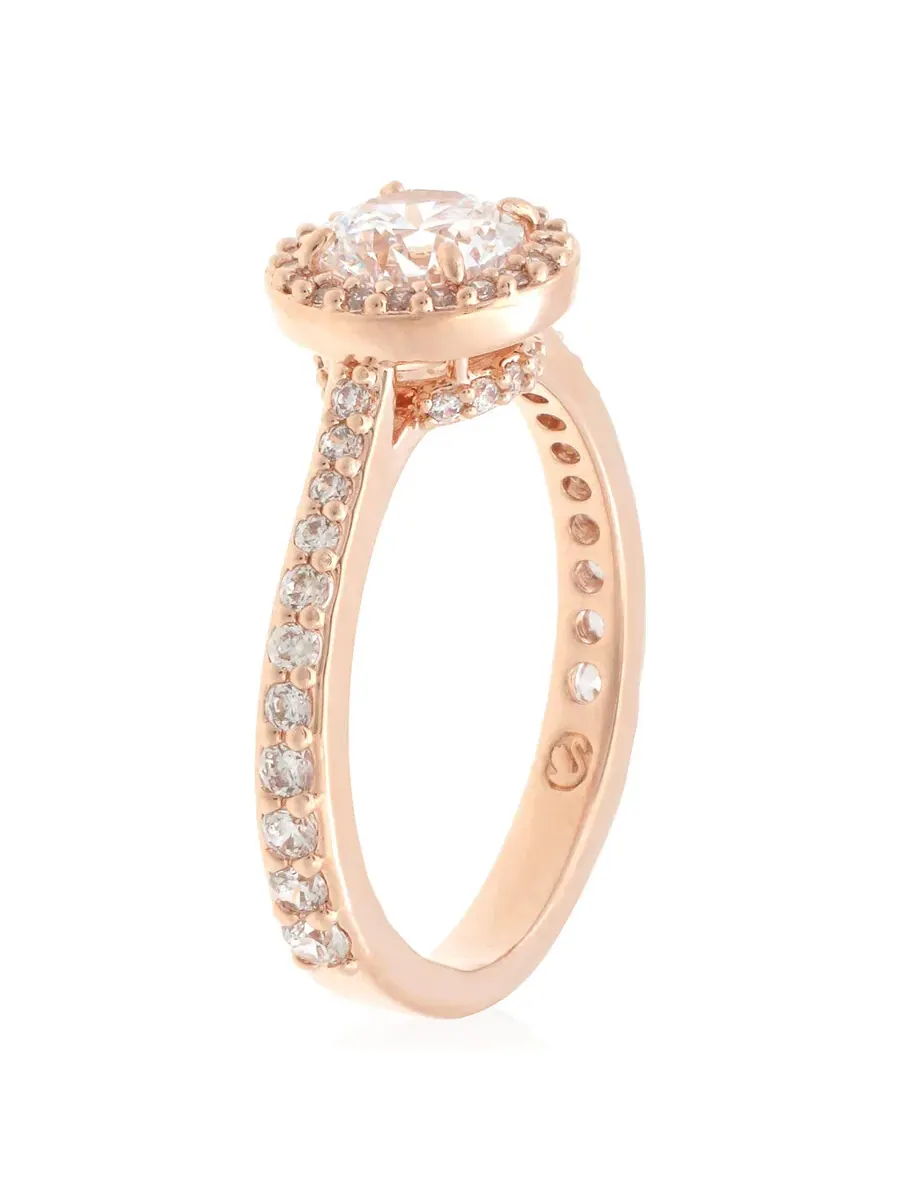 Коктейльное кольцо Swarovski Constella — изображение 3 из 4, оттенок белый