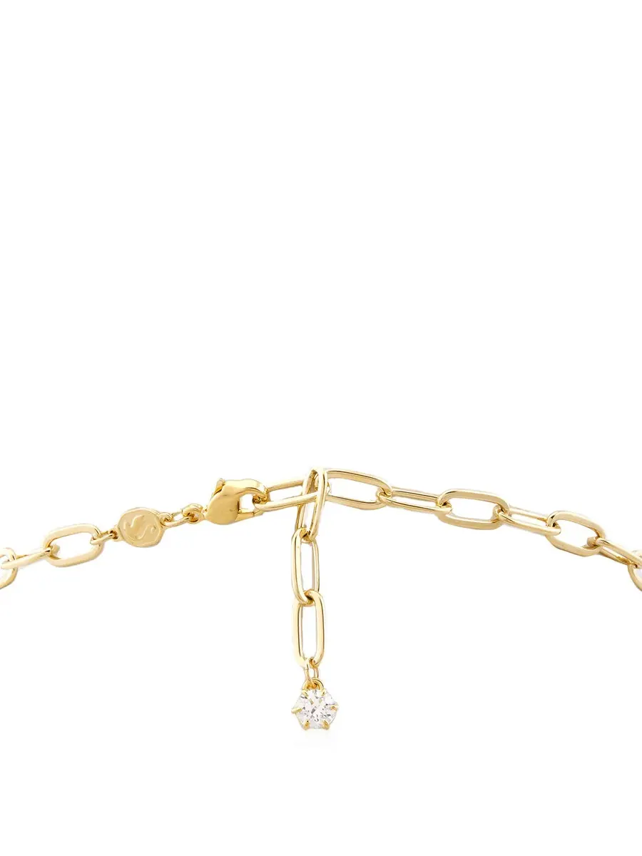 Ожерелье Swarovski Constella, цепочка, золотое, блестящее белое — изображение 4 из 4, оттенок белый