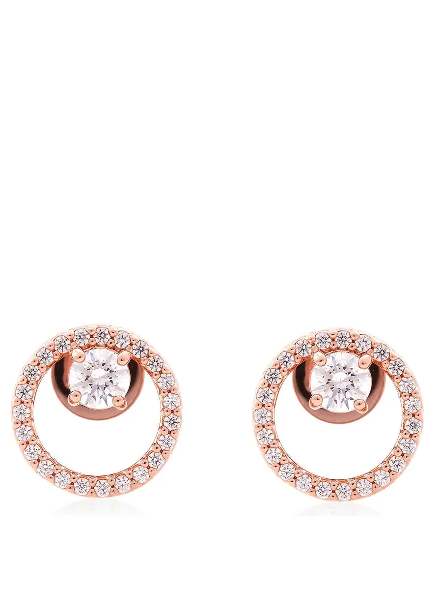 Серьги-гвоздики Swarovski Constella с цирконием