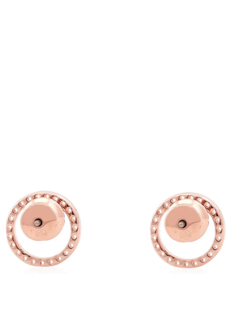 Серьги-гвоздики Swarovski Constella с цирконием — изображение 4 из 4, оттенок золотистый
