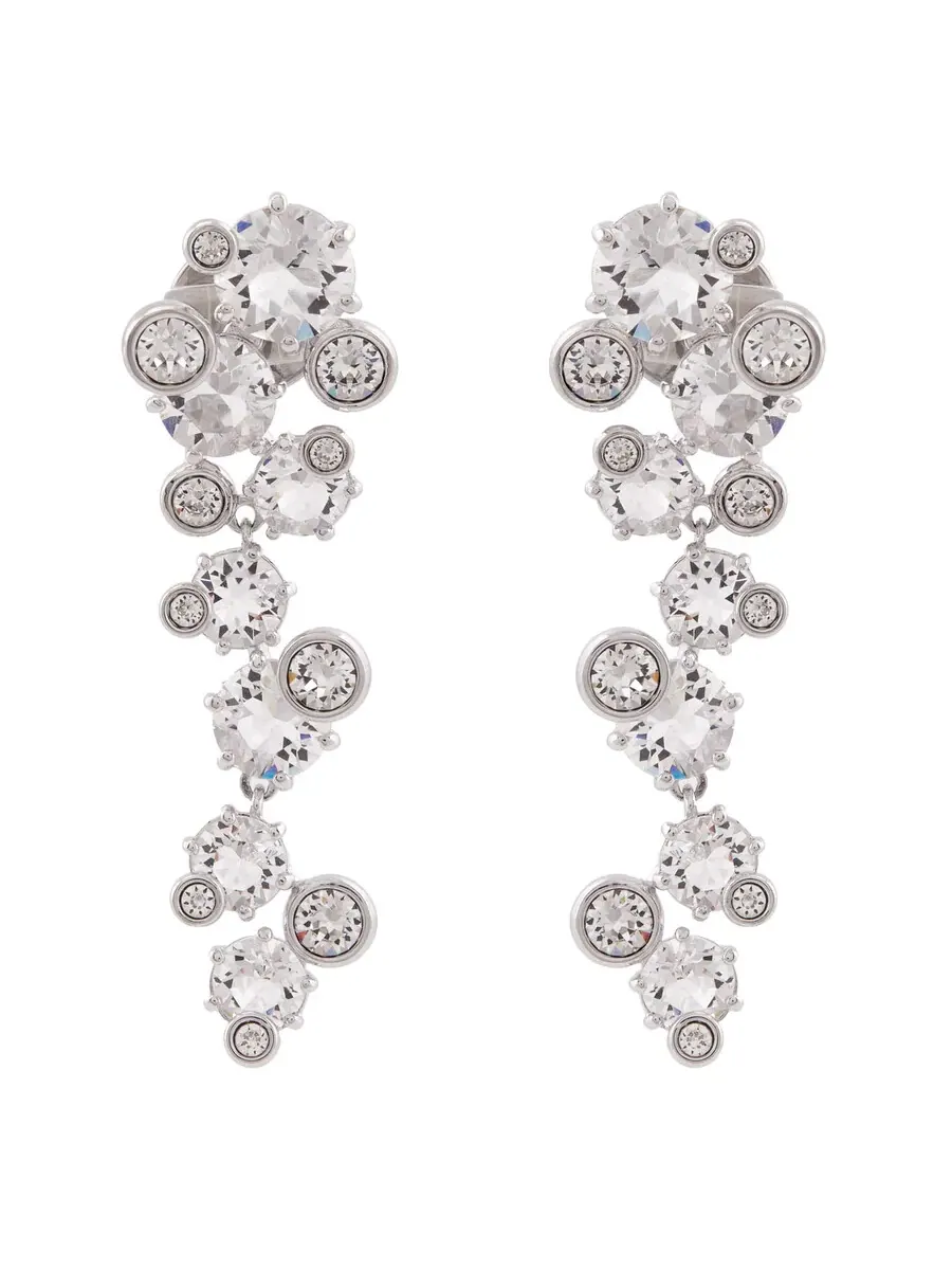 Серьги-капли Swarovski Constella с родиевым покрытием