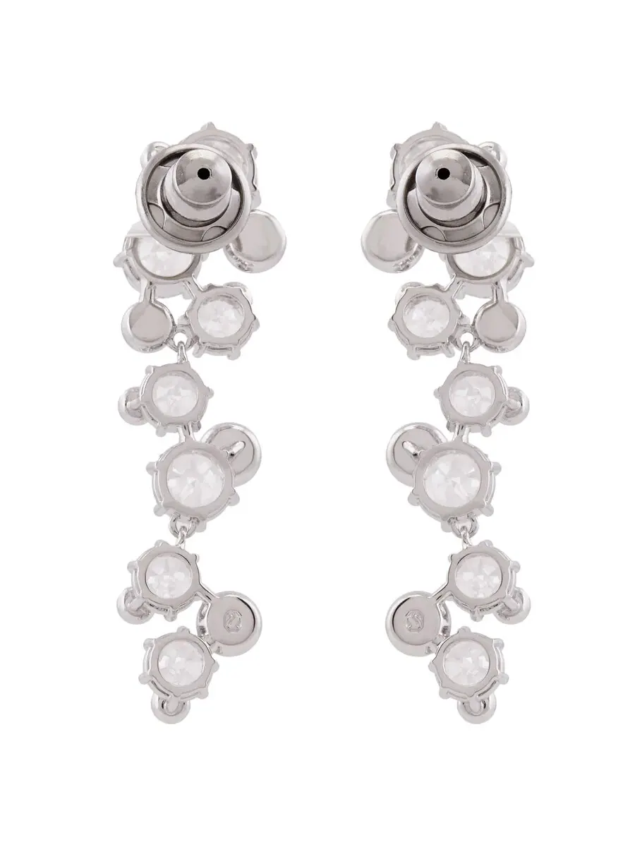 Серьги-капли Swarovski Constella с родиевым покрытием — изображение 4 из 4, оттенок белый