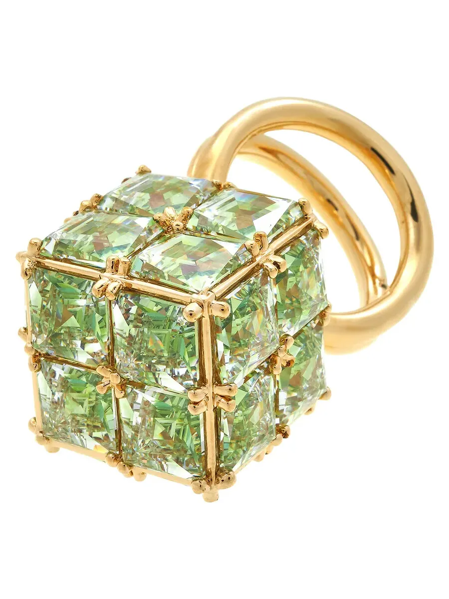 Женское коктейльное кольцо Swarovski Curiosa — изображение 2 из 3, оттенок зеленый