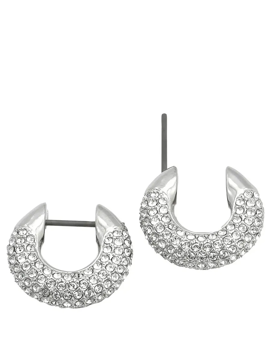 Серьги-кольца Swarovski Dextera — изображение 3 из 3, оттенок белый