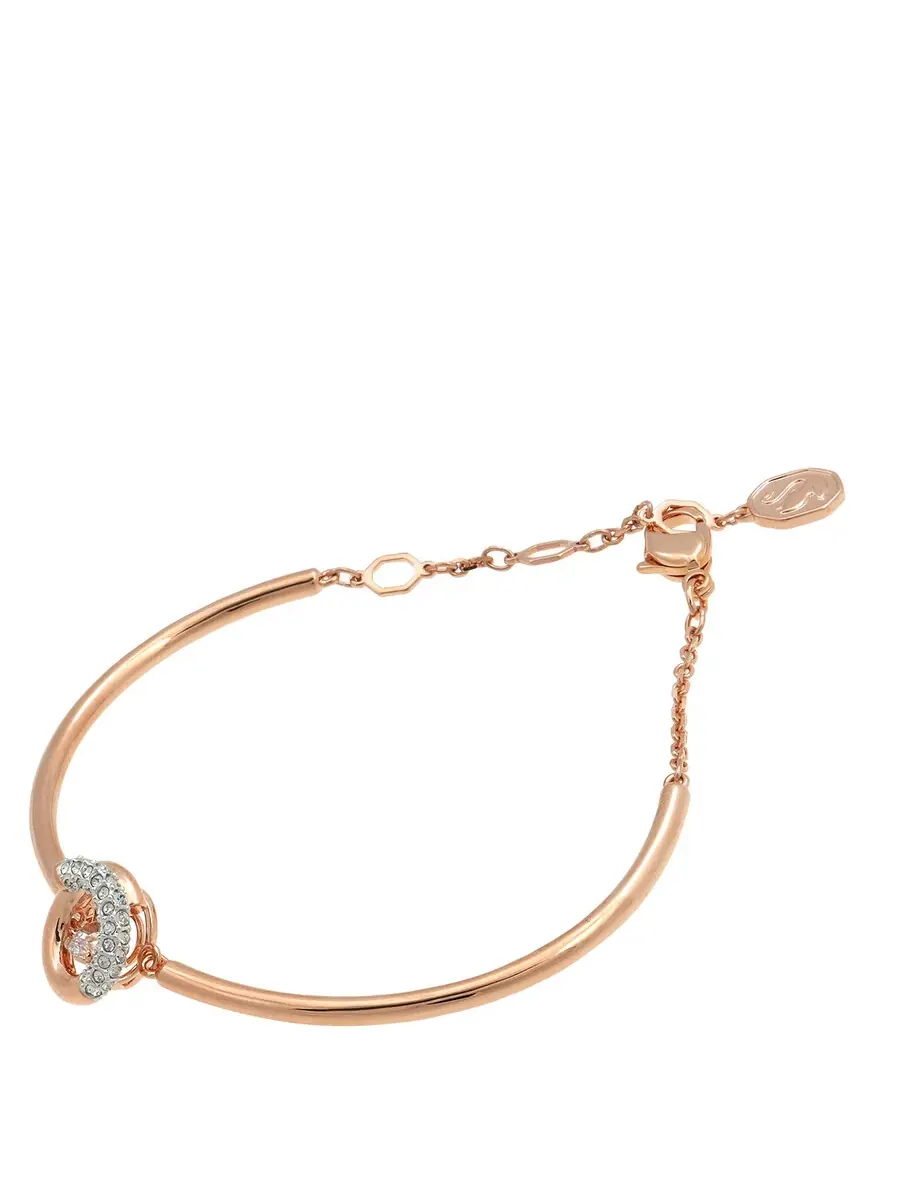 Браслет из кристаллов Swarovski Dextera круглой огранки — изображение 3 из 4, оттенок белый