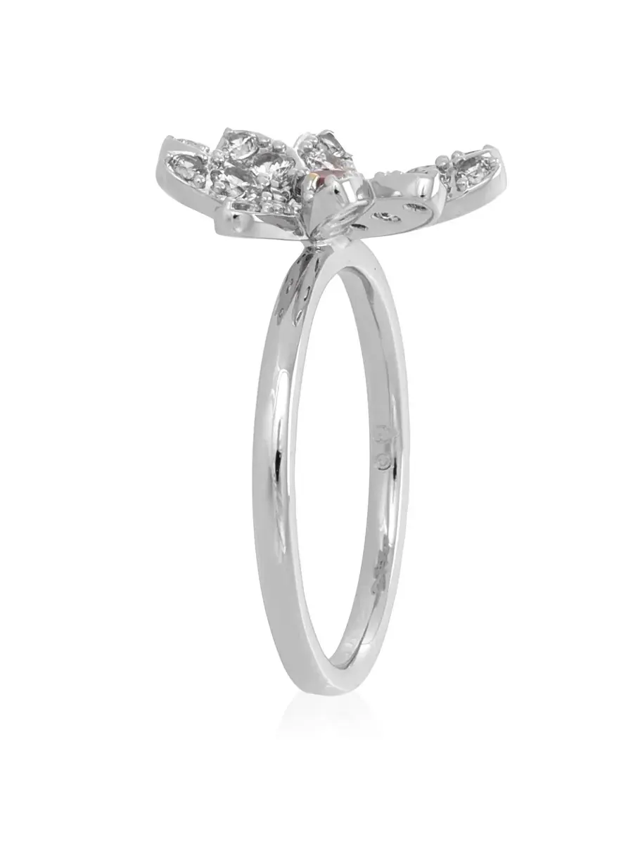 Кольцо Swarovski Eternal Flower из смешанного металла, размер 55 (US 6.75) — изображение 4 из 5, оттенок розовый