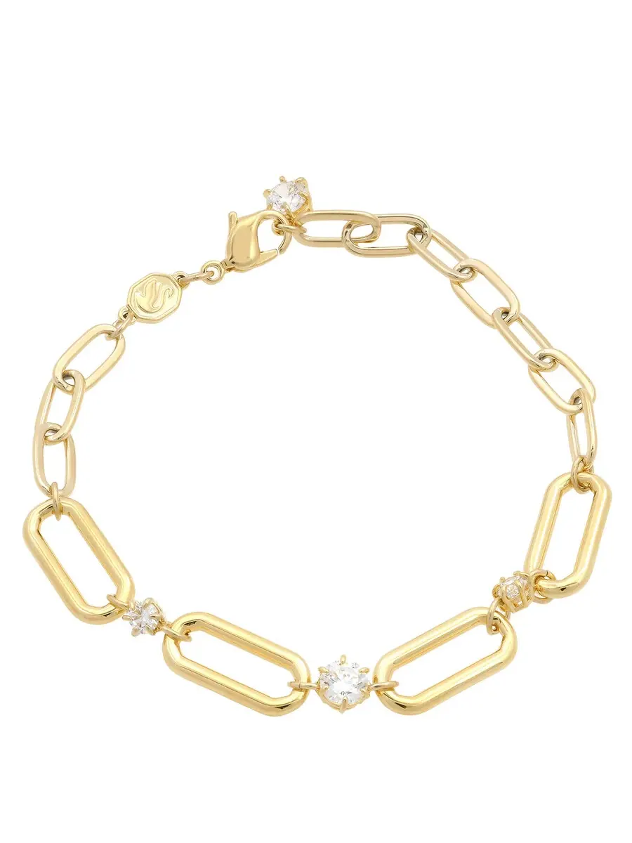 Браслет-цепочка Constella с золотым напылением от Swarovski