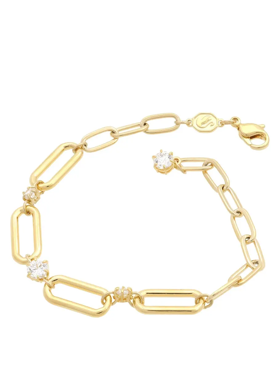 Браслет-цепочка Constella с золотым напылением от Swarovski — изображение 4 из 4, оттенок белый