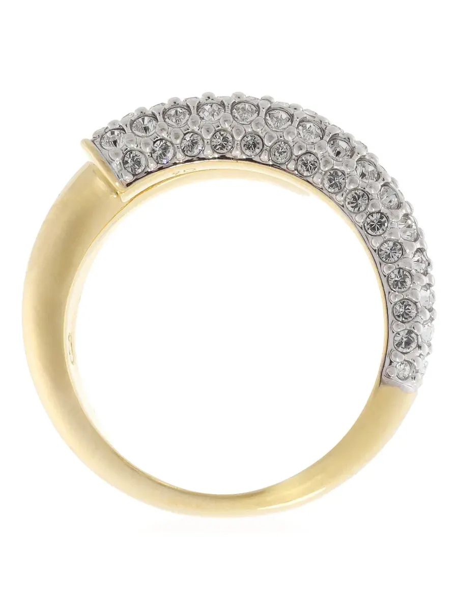 Кольцо Dextera с золотым покрытием Swarovski — изображение 5 из 5, оттенок белый