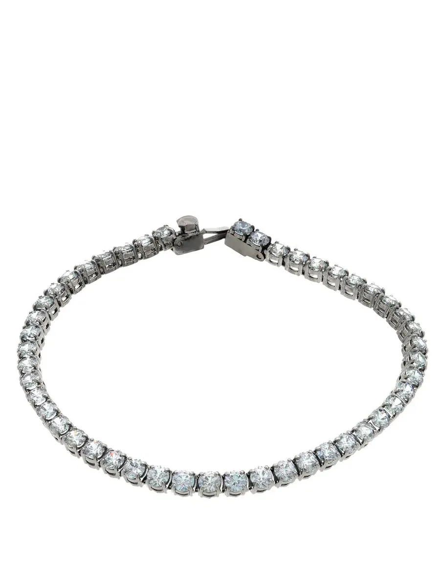 Теннисный браслет Swarovski Gray Matrix, размер XL