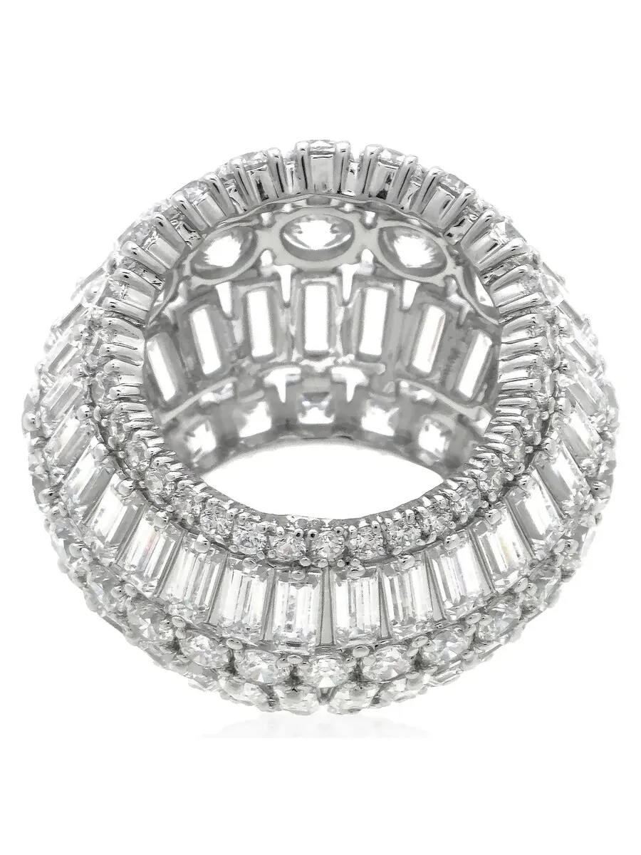 Коктейльное кольцо Swarovski Hyperbola — изображение 3 из 3, оттенок белый