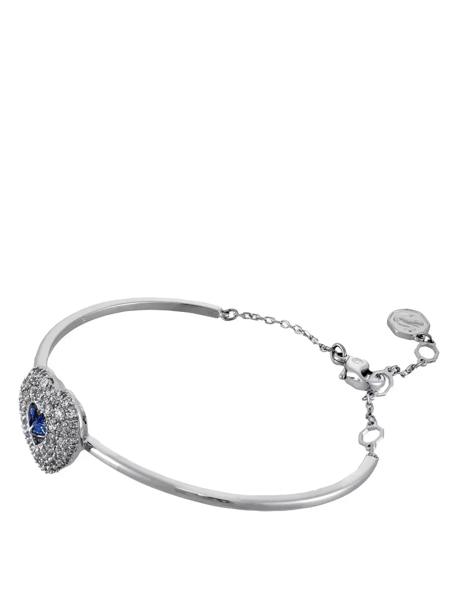 Браслет Swarovski Hyperbola Soft в форме сердца, родий — изображение 3 из 3, оттенок синий