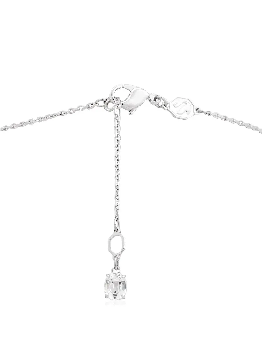 Набор кристаллов Swarovski Idyllia E, 2 шт, родиевое покрытие, блестящий белый цвет — изображение 4 из 7