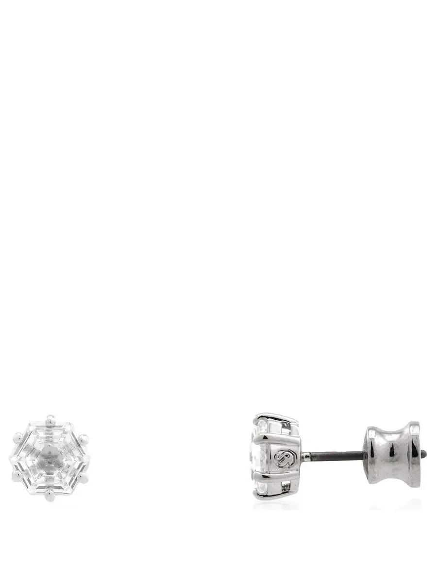Набор кристаллов Swarovski Idyllia E, 2 шт, родиевое покрытие, блестящий белый цвет — изображение 6 из 7