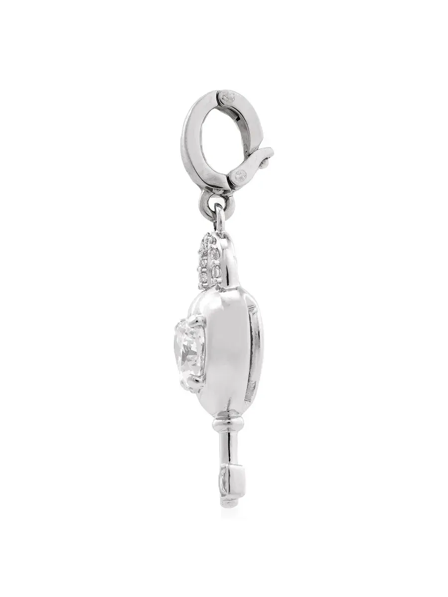 Подвеска Swarovski Idyllia в форме сердца с ключиком — изображение 2 из 3, оттенок белый