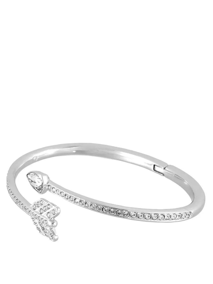 Браслет-стрела Swarovski Idyllia с разными огранками — изображение 2 из 4, оттенок белый