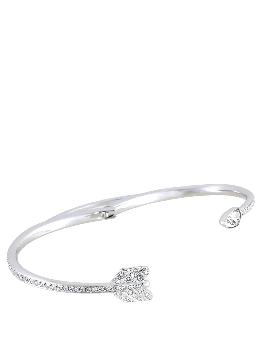 Браслет-стрела Swarovski Idyllia с разными огранками — изображение 4 из 4, оттенок белый