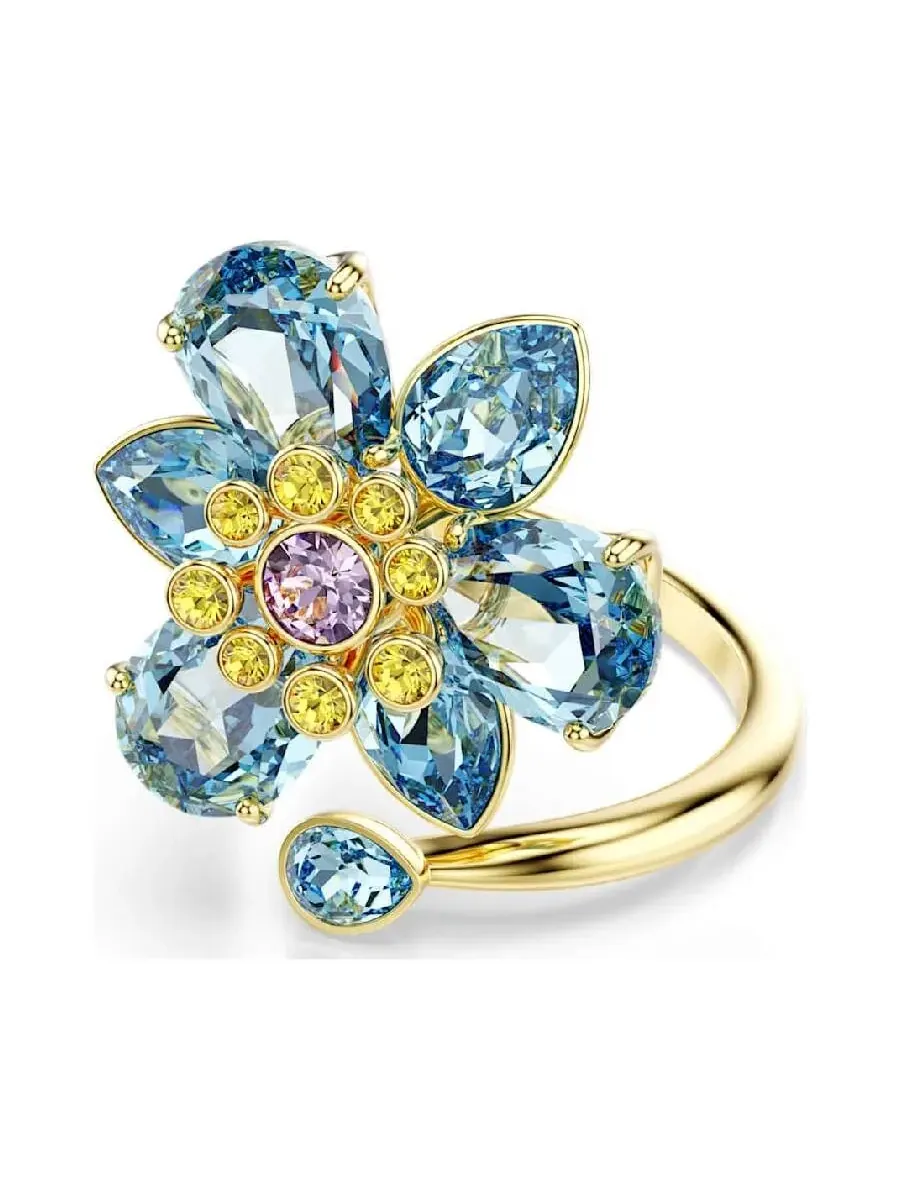 Кольцо Swarovski Idyllia с фантазийной огранкой в виде цветка